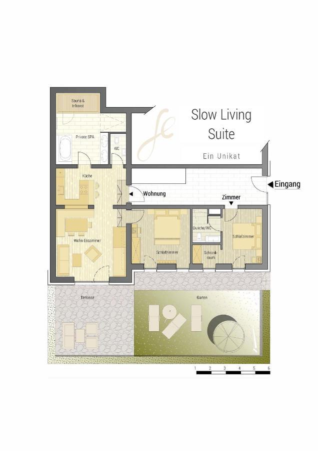 Slow Living Suite - Ferienwohnung Mit Privater Sauna & Garten Fiss Exterior foto